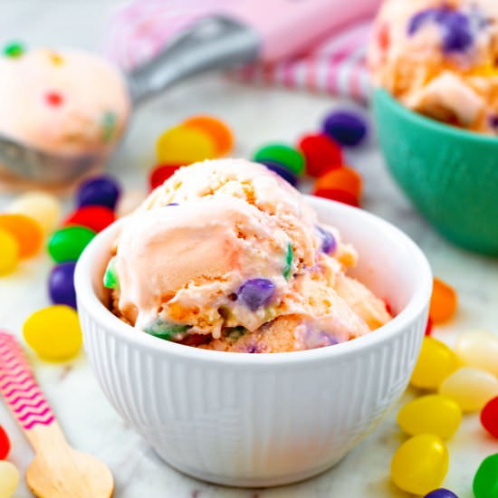 Jelly Bean Ice Cream - Recipe photo by Wearenotmartha