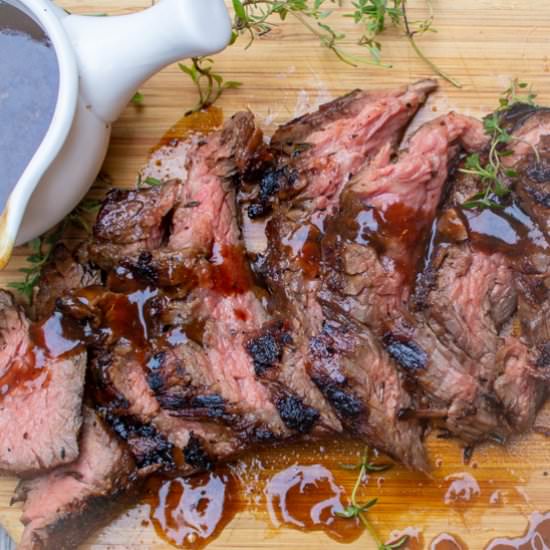 Grilled Marinated Flank Steak - Recipe photo by Two Kooks In The Kitchen