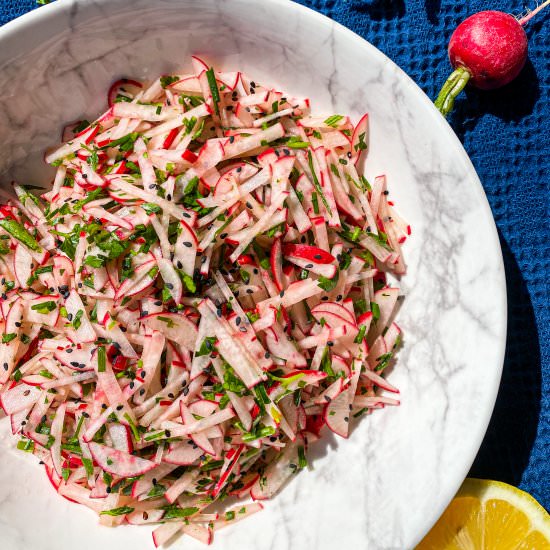 Simply Delicious Radish Salad - Recipe photo by TastefullyGrace