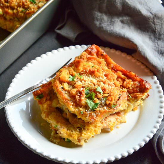 English Muffin Breakfast Casserole - Recipe photo by thisishowicook