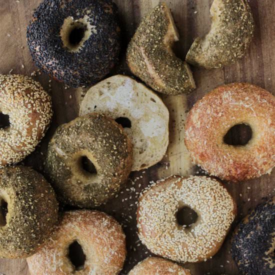 Overnight Sourdough Bagels - Recipe photo by homebodyeats
