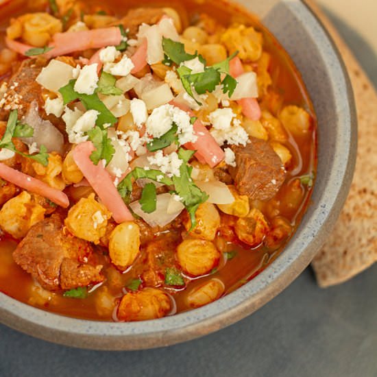 Red Chile Posole - Recipe photo by mjskitchen