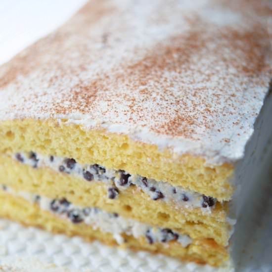Italian Cannoli Cake - Recipe photo by Carries Experimental Kitchen