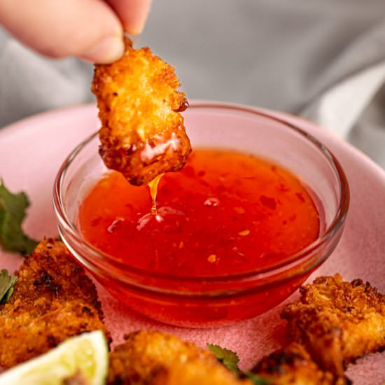 Air Fryer Frozen Coconut Shrimp - Recipe photo by The Littlest Crumb