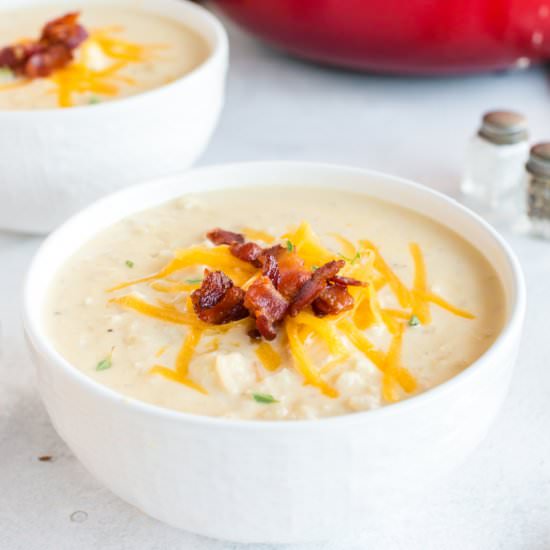 Cauliflower Cheese Soup - Recipe photo by familyfreshmeals