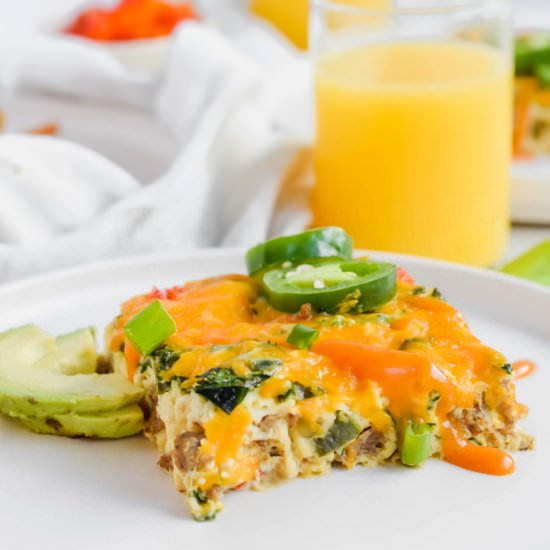 High Protein Breakfast Frittata - Recipe photo by apaigeofpositivity