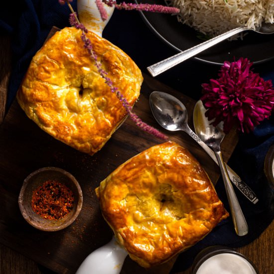 Chicken Curry Pot Pies - Recipe photo by rhubarbandcod