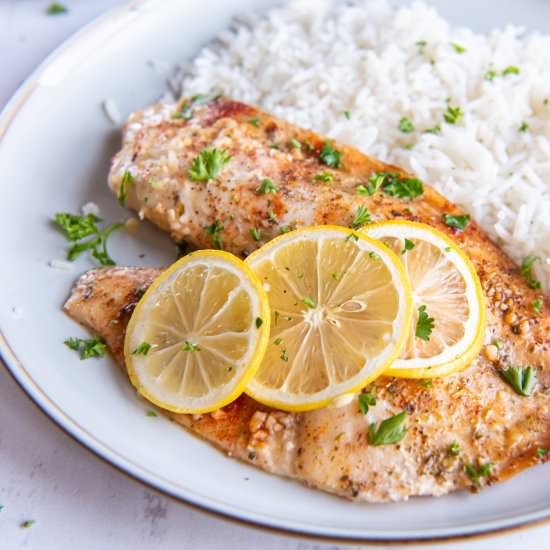 Garlic Lemon Tilapia - Recipe photo by pumpkinnspice
