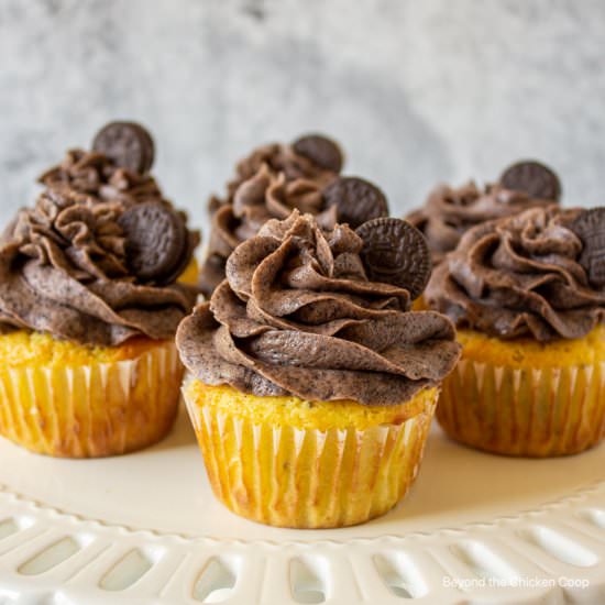 Oreo Cupcakes - Recipe photo by BeyondtheCoop