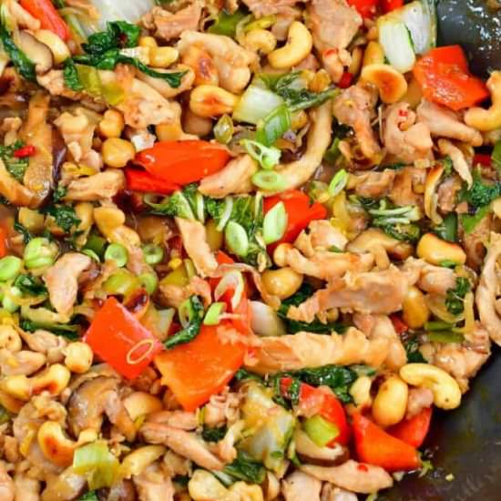 Thai Cashew Chicken (Gai Pad Med Ma - Recipe photo by WillCookForSmiles