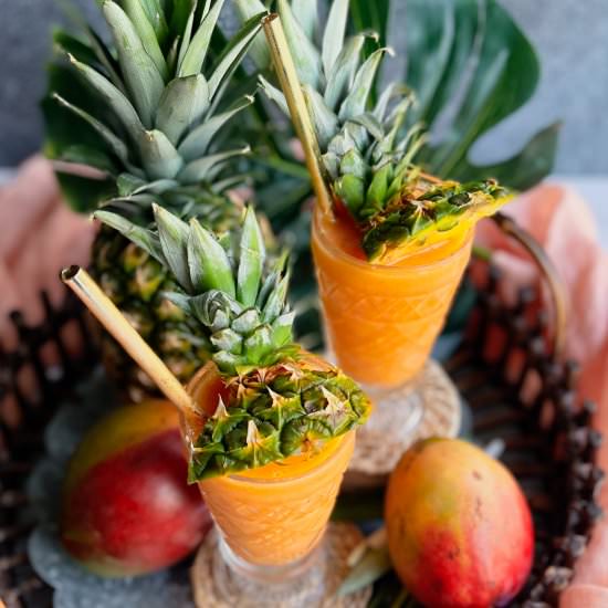 Pineapple-Mango Daiquiri Recipe - Recipe photo by Theperksofbeingus
