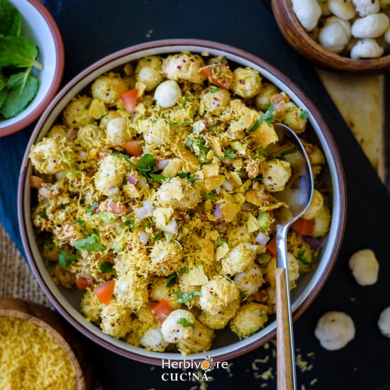Easy Makhana Bhel - Recipe photo by Herbivore Cucina