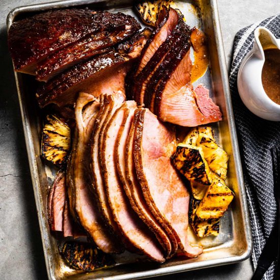 Double-Smoked Ham - Recipe photo by saltpepperskillet