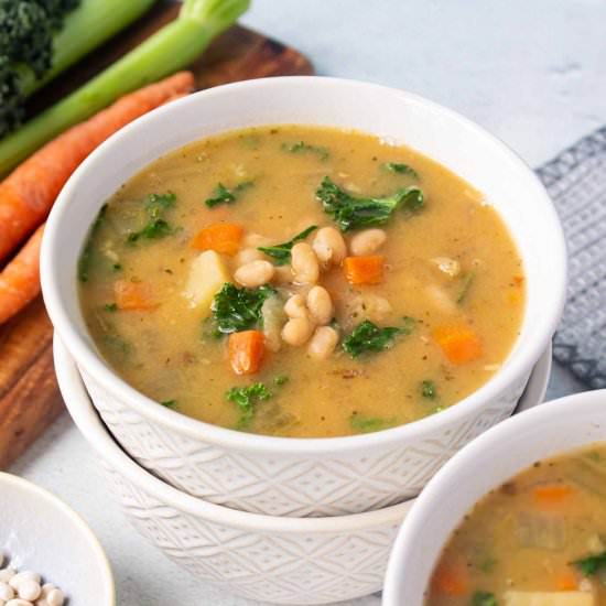 Instant Pot White Bean Soup - Recipe photo by bykelseysmith