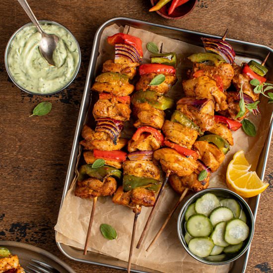 Piri piri chicken skewers - Recipe photo by cherryonmysundae