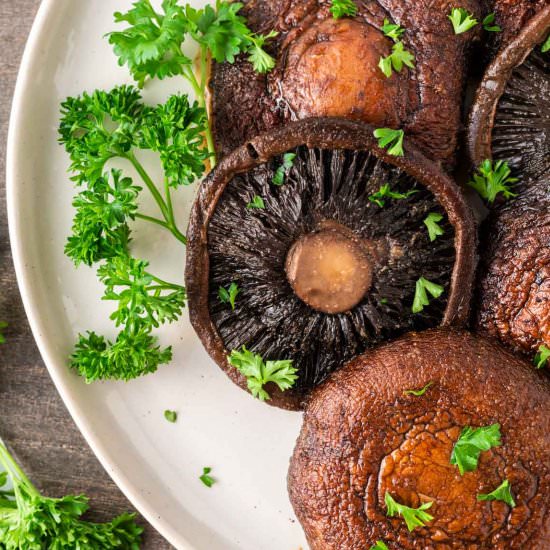 Air Fryer Portobello Mushrooms - Recipe photo by buildyourbite