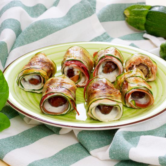Zucchini and Parma ham rolls - Recipe photo by mecooks.com
