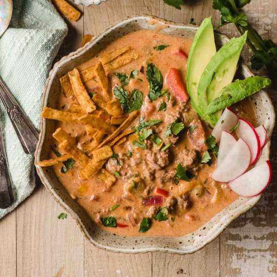 Creamy Taco Soup - Recipe photo by Neighborfood