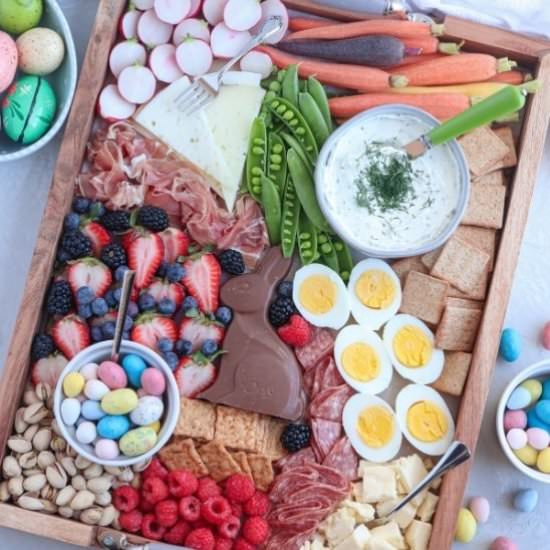 Easter Grazing Board - Recipe photo by whollytasteful