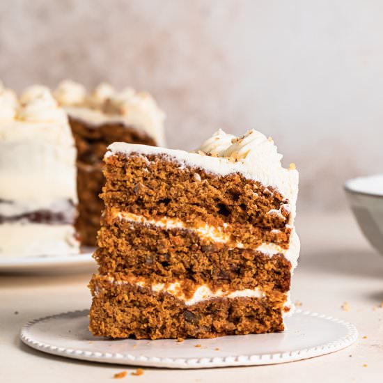 Gluten Free Carrot Cake (healthy!) - Recipe photo by Our Nourishing Table