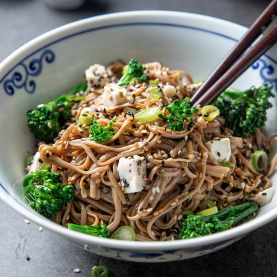 Soba Noodles with Ginger & Sesame - Recipe photo by Cooking With Camilla