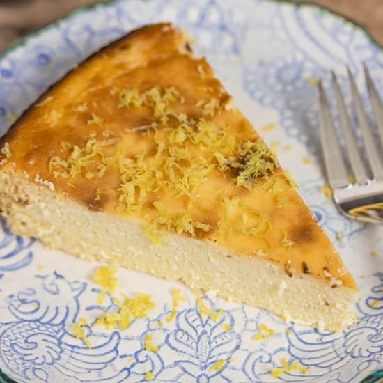 Italian Lemon Ricotta Cheesecake! - Recipe photo by The Mediterranean Dish