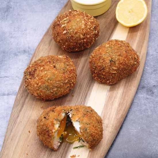 Smoked Salmon Scotch Eggs - Recipe photo by fellybull