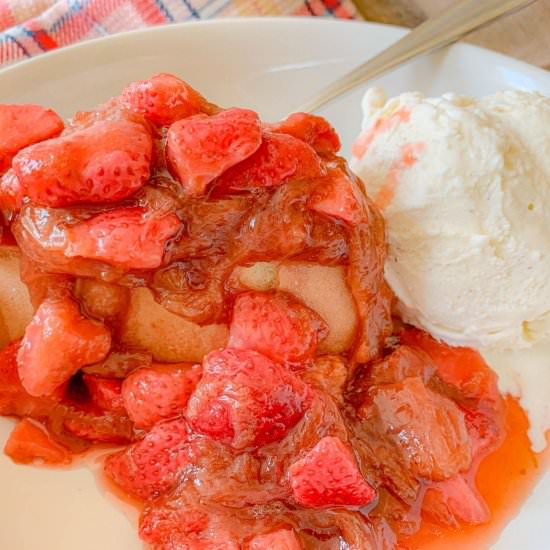 Strawberry Rhubarb Sauce Recipe - Recipe photo by NotEntirelyAverage