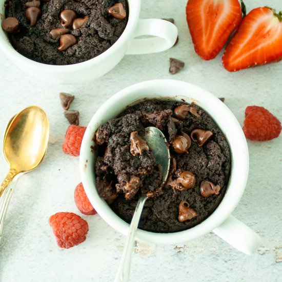 Vegan Mug Brownie - Recipe photo by Bite Out of Life Nutrition