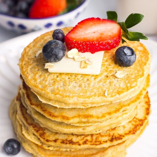 Oatmeal Pancakes - Recipe photo by Kathryns.kitchen.blog