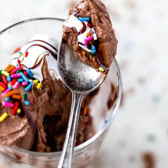 Ninja CREAMi Chocolate FrozenYogurt - Recipe photo by Skinnytaste