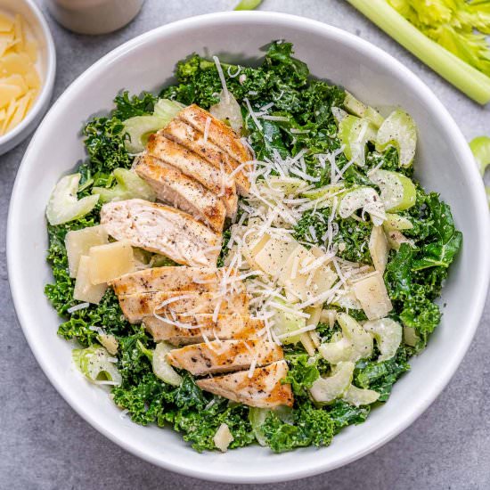 GRILLED CHICKEN KALE CAESAR SALAD - Recipe photo by healthyfitnessmeals