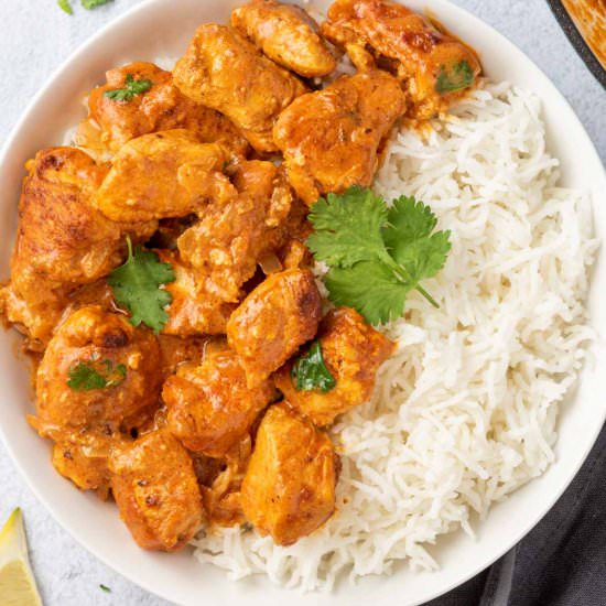 CREAMY CHICKEN TIKKA MASALA RECIPE - Recipe photo by healthyfitnessmeals