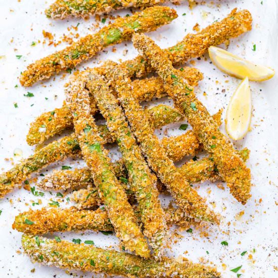 CRISPY OVEN-BAKED ASPARAGUS - Recipe photo by healthyfitnessmeals