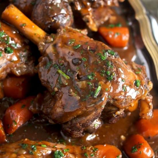 Slow Cooker Lamb Shanks - Recipe photo by adinutza