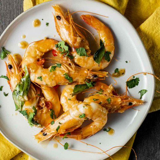 Malaysian Butter Prawns - Recipe photo by Went Here 8 This