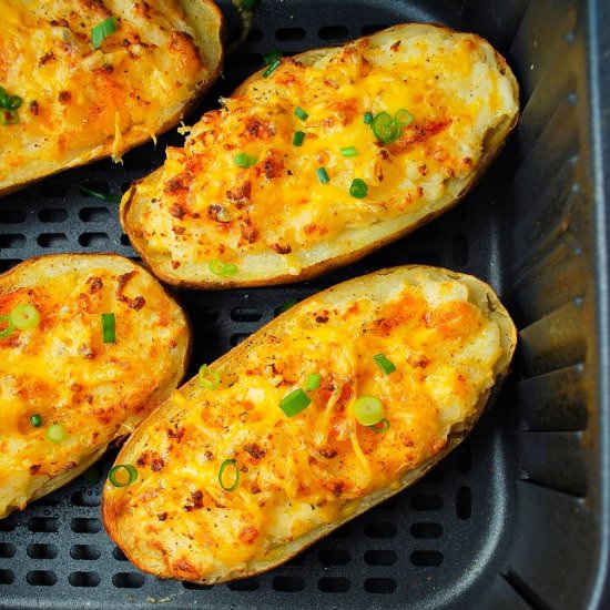 Air Fryer Twice Baked Potatoes - Recipe photo by AmeesSavoryDish
