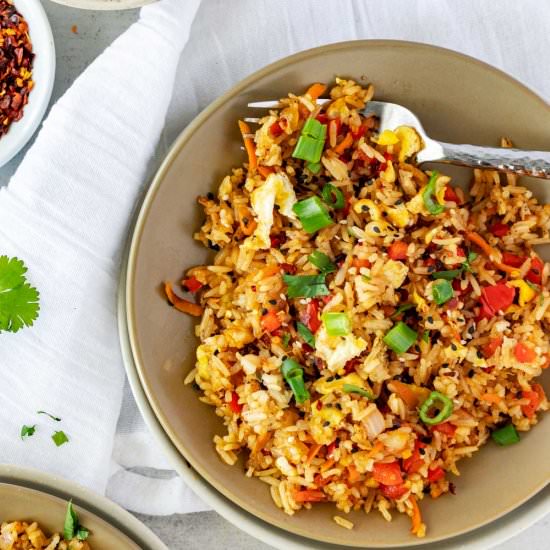 Blackstone Fried Rice - Recipe photo by wendybpolisi