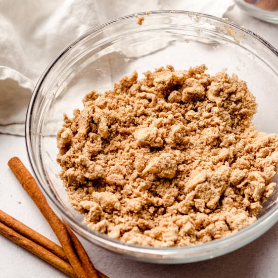 streusel topping - Recipe photo by freshaprilflours