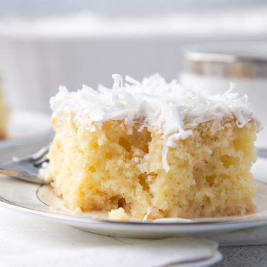 Coconut Poke Cake - Recipe photo by giftofhospitality