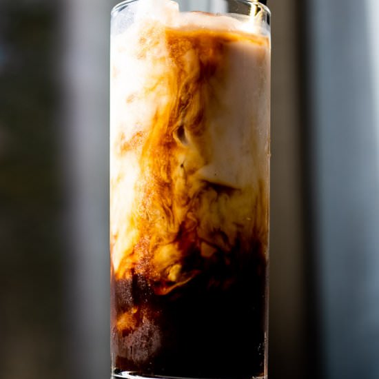 Iced Cashew Milk Latte - Recipe photo by LifesLittleSweets