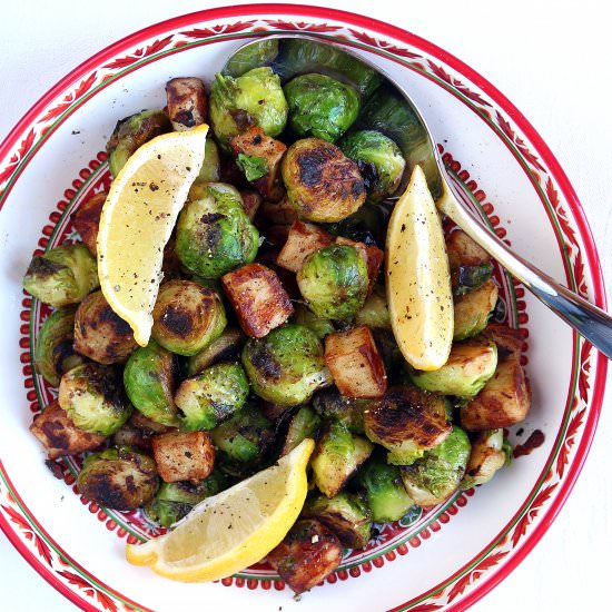 Pan Fried Brussels Sprouts - Recipe photo by glutenfreealchemist