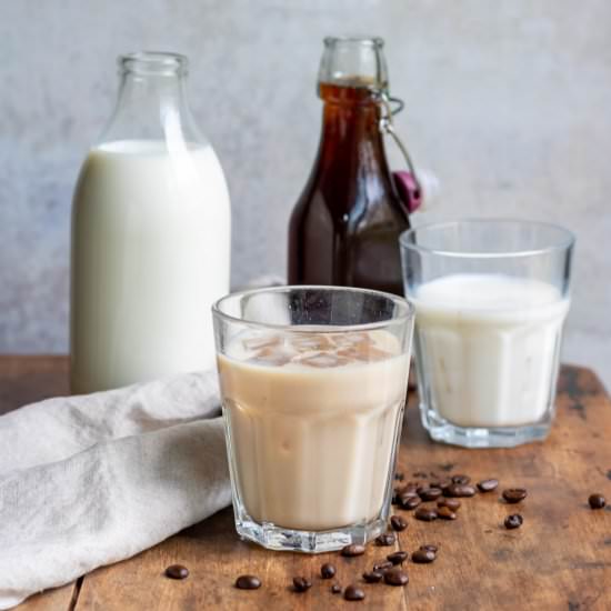 Coffee Milk - Recipe photo by veggie desserts