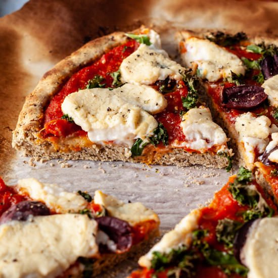 Oat Flour Pizza Crust - Recipe photo by the throbbing eggplant