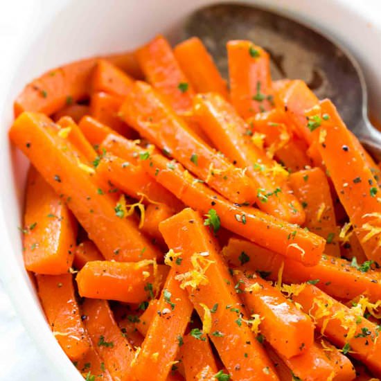Glazed Carrots - Recipe photo by Jessica Gavin
