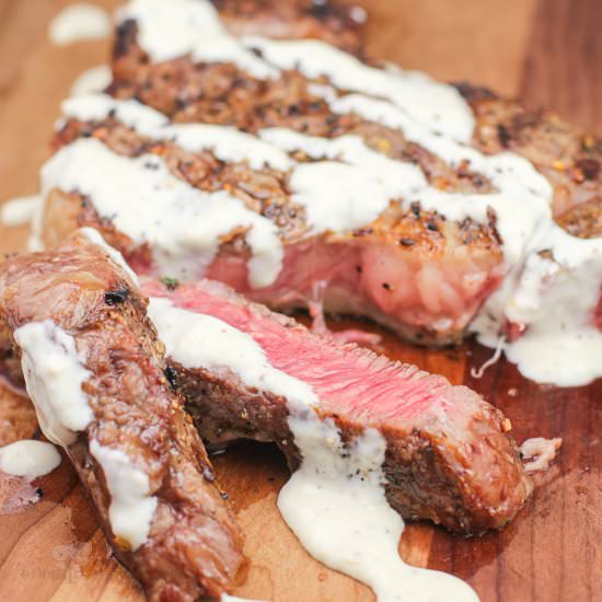 Steak with Horseradish Dijon Sauce - Recipe photo by EricasRecipes