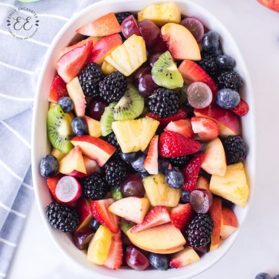 Fruit Salad and Honey Lime Dressing - Recipe photo by emilyenchanted