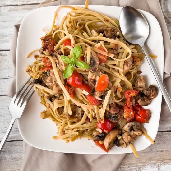 DAIRY FREE CARBONARA PASTA - Recipe photo by The Allergen Free Kitchen