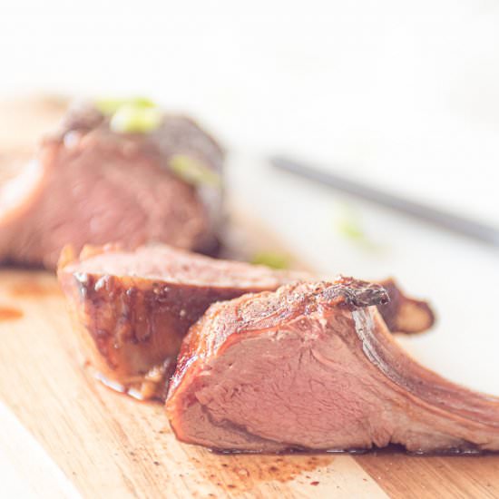 Asian Rack of Lamb - Recipe photo by Andrea Janssen