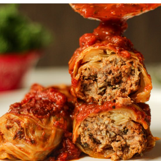 Stuffed Cabbage Rolls - Recipe photo by jenna@heavenlyspiced.com